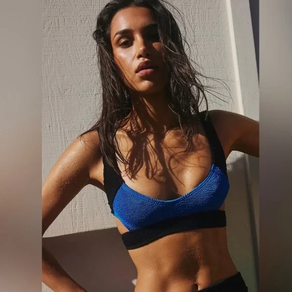 NWT Free People x Bond-Eye Nino Splice Crop Bikini Top